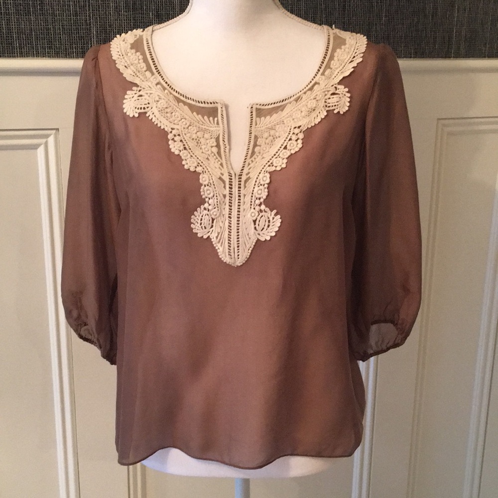Anthropology Fei silk shirt